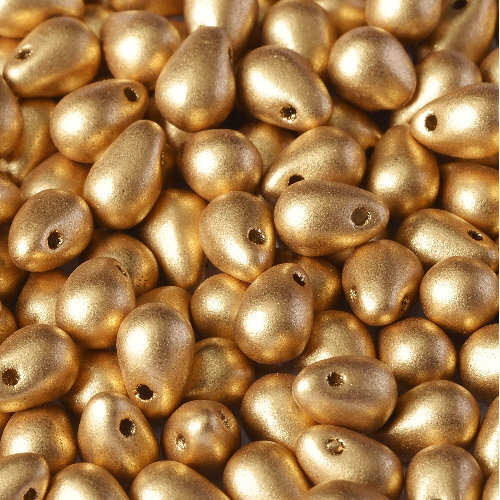 Drop Bead 4mm x 6mm -  Aztec Gold - DRP-46-01710