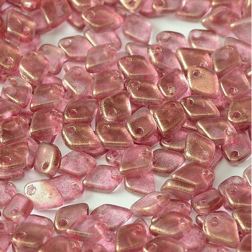 1.5mm x 5mm Dragon Scale Bead - 1 Hole - Crystal GT Persian Pink - 00030-29259