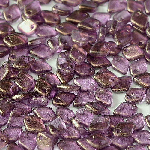 1.5mm x 5mm Dragon Scale Bead - 1 Hole - Crystal GT Regal - 00030-29261