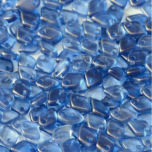 1.5mm x 5mm Dragon Scale Bead - 1 Hole - Crystal GT Cerulean Blue - 00030-29264