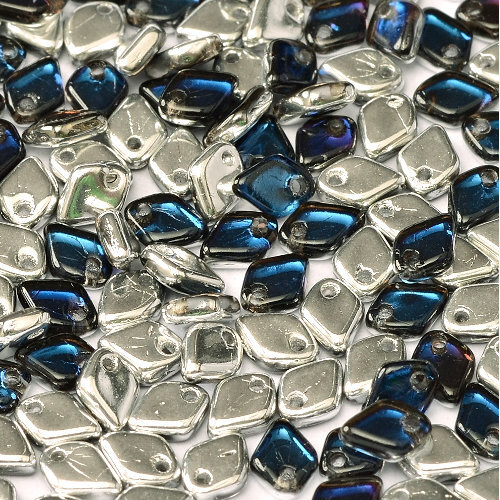 1.5mm x 5mm Dragon Scale Bead - 1 Hole - Crystal Bermuda Blue - 00030-29636