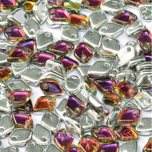 1.5mm x 5mm Dragon Scale Bead - 1 Hole - Crystal Volcano - 00030-29942