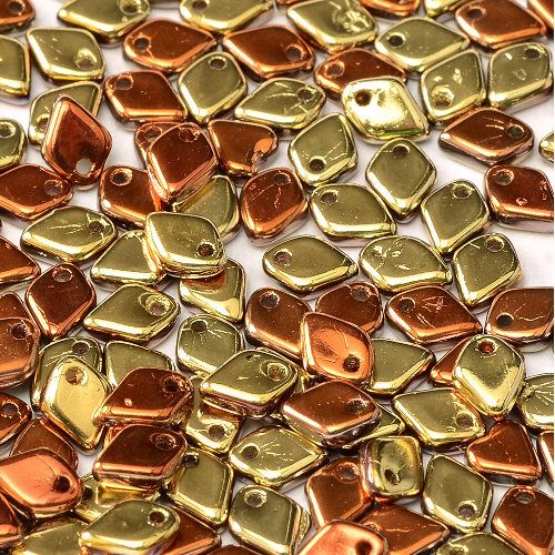 1.5mm x 5mm Dragon Scale Bead - 1 Hole - Crystal California Gold Rush - 00030-98542