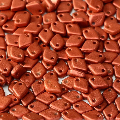 1.5mm x 5mm Dragon Scale Bead - 1 Hole - Lava Red - 01890