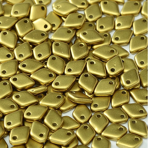 1.5mm x 5mm Dragon Scale Bead - 1 Hole - Alabaster Metalllic Olivine - 02010-29418 - 5gm Bag
