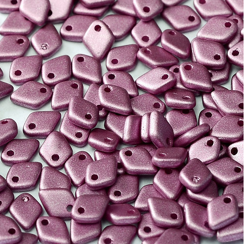 1.5mm x 5mm Dragon Scale Bead - 1 Hole - Alabaster Metallic Lilac - 02010-29428