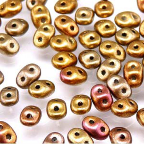 Mini Duo 2mm x 4mm - DU0400030-01610 - Gold Rainbow