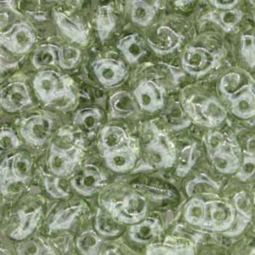 Mini Duo 2mm x 4mm - DU0400030-14457 - Crystal Green Luster