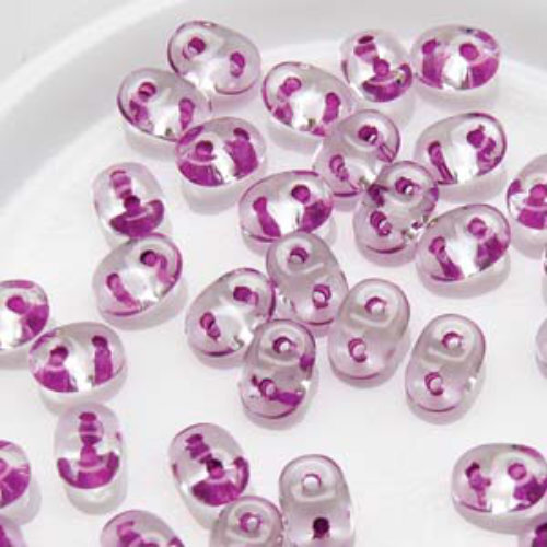 Mini Duo 2mm x 4mm - DU0400030-44826 - Crystal Light Violet Lined