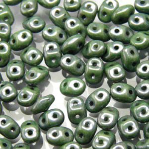 Mini Duo 2mm x 4mm - DU0403000-14459 - Chalk Green Luster