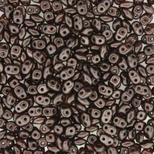 Mini Duo 2mm x 4mm - DU0425036 - Pastel Dark Brown / Bronze