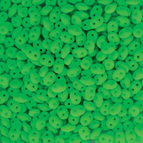 Mini Duo 2mm x 4mm - DU0425124 - Alabaster Neon Green