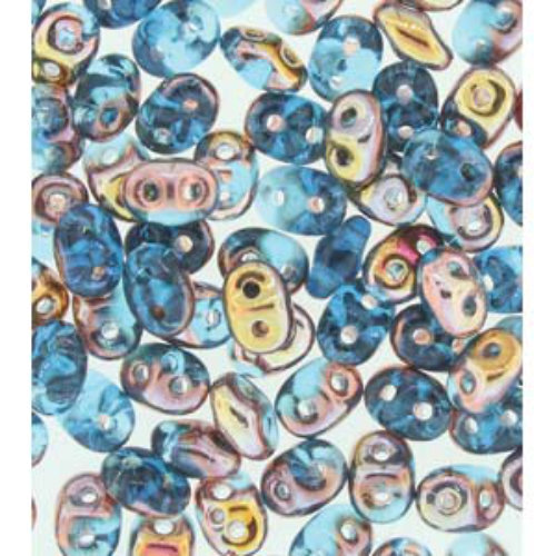 Mini Duo 2mm x 4mm - DU0460020-27101 - Aquamarine Capri Gold