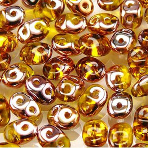 Mini Duo 2mm x 4mm - DU0480020-27101 - Amber Capri Gold