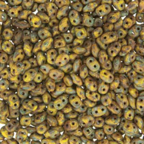Mini Duo 2mm x 4mm - DU0483120-86805 - Dark Lemon Travertine