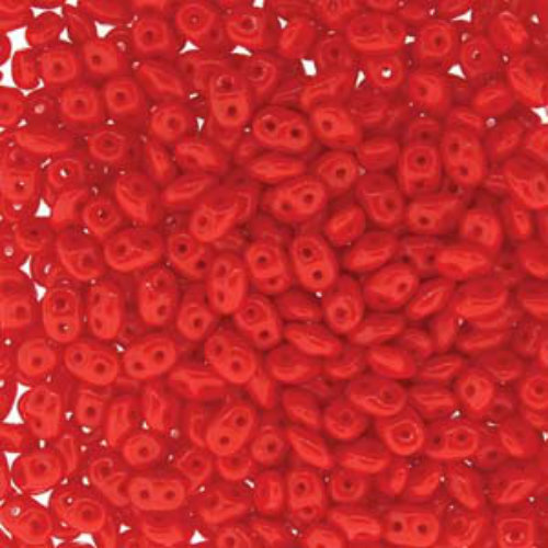 Mini Duo 2mm x 4mm - DU0493200 - Opaque Coral Red
