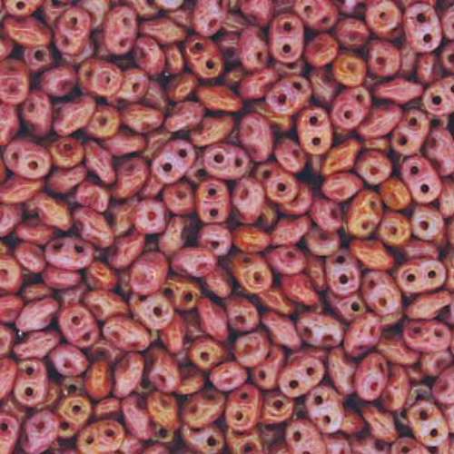 Super Duo 2.5mm x 5mm - DU0503000-14497 - Chalk Ruby Luster