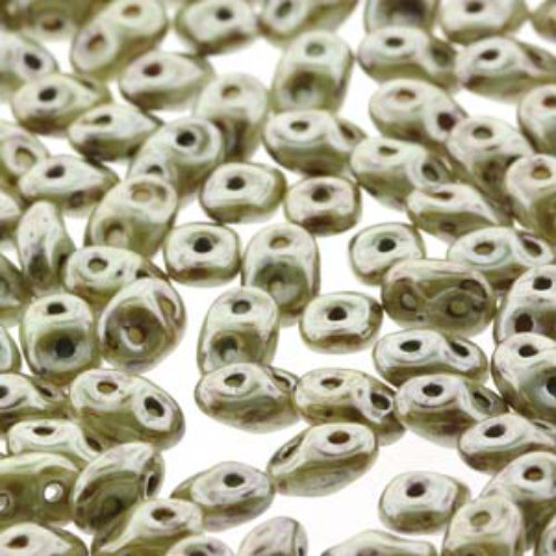Super Duo 2.5mm x 5mm - DU0503000-65455 - Chalk Lazure Green