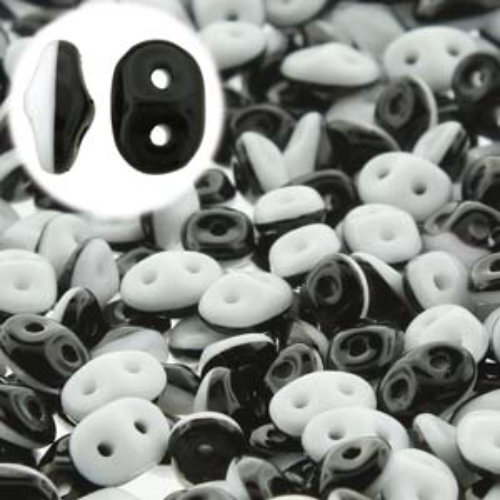 Super Duo 2.5mm x 5mm - DU0503849 - Duet Black & White