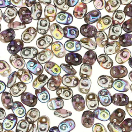 Super Duo 2.5mm x 5mm - DU0520060-98537 - Amethyst Graphite Rainbow
