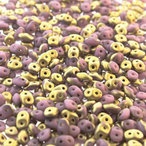 Super Duo 2.5mm x 5mm - DU0523020-26471 - Matte Opaque Violet Fools Gold