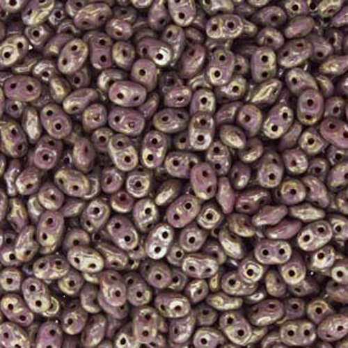 Super Duo 2.5mm x 5mm - DU0523020-43400 - Opaque Violet Picasso