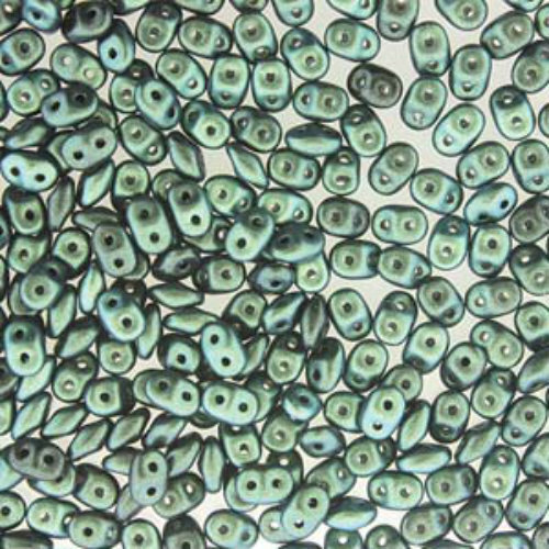 Super Duo 2.5mm x 5mm - DU0523980-29044 - Polychrome Viridian