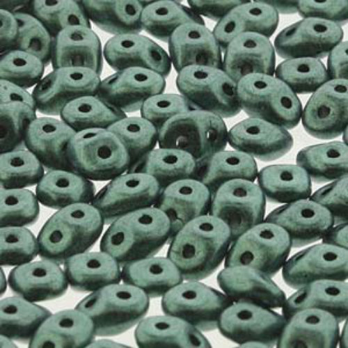Super Duo 2.5mm x 5mm - DU0523980-79051 - Jet Metallic Suede Light Green