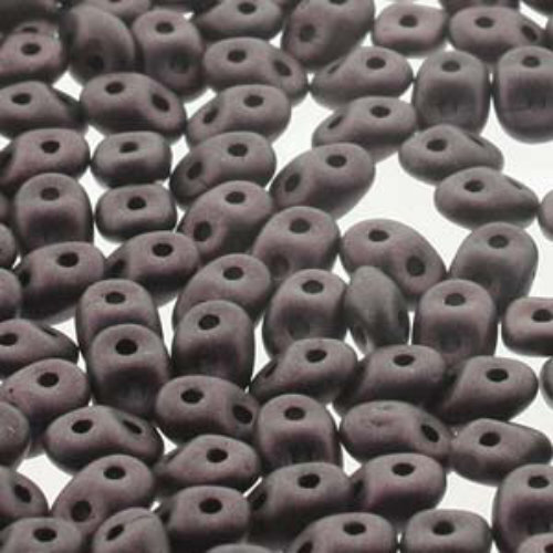 Super Duo 2.5mm x 5mm - DU0523980-79083 - Jet Metallic Suede Dark Brown