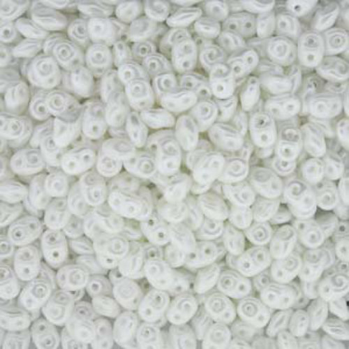 Super Duo 2.5mm x 5mm - DU0525001 - Pastel Snow White