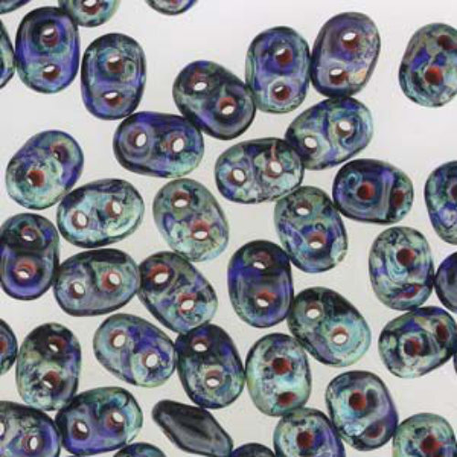 Super Duo 2.5mm x 5mm - DU0530090-86805 - Cobalt Travertine