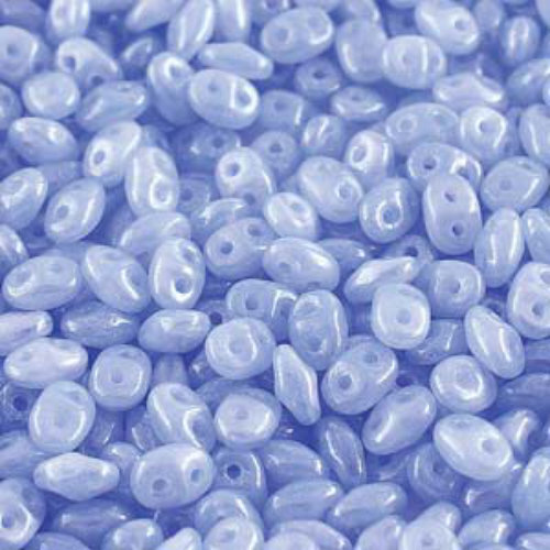 Super Duo 2.5mm x 5mm - DU0531010-14400 - Opal Blue White Luster