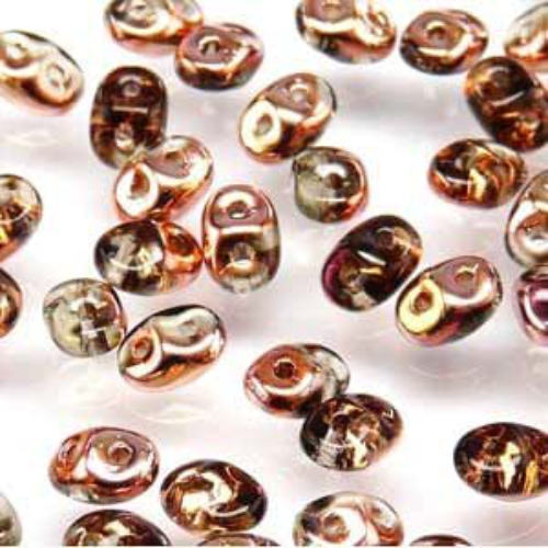 Super Duo 2.5mm x 5mm - DU0540020-27101 - Smoke Grey Capri Gold