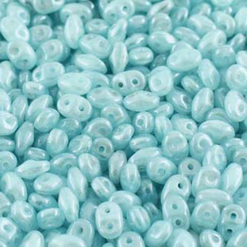 Super Duo 2.5mm x 5mm - DU0561000-14400 - Opal Aqua White Luster