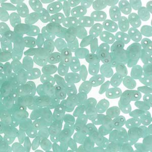 Super Duo 2.5mm x 5mm - DU0561100-84110 - Matte Silk Green Aqua