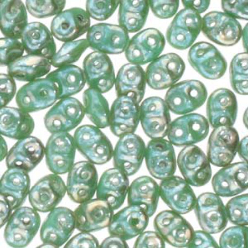 Super Duo 2.5mm x 5mm - DU0563130-43500 - Turquoise Green Rembrandt