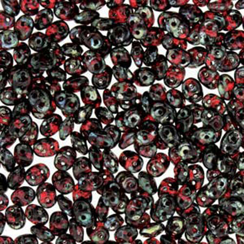 Super Duo 2.5mm x 5mm - DU0590080-43400 - Ruby Picasso