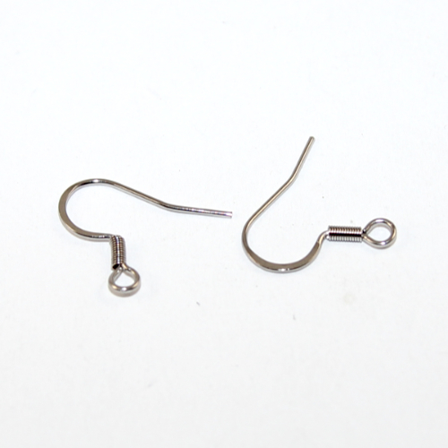 17mm x 18mm French Hook with Spring - 316 Surgical Steel