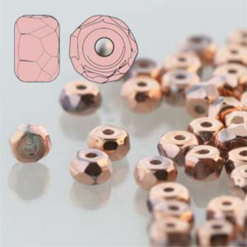 Faceted Micro Spacers 2mm x 3mm - Full Capri - FPMS2300030-27103