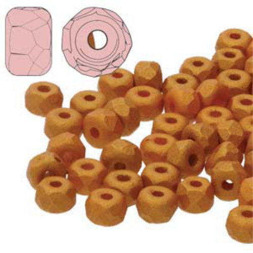 Faceted Micro Spacers 2mm x 3mm - Pumpkin - FPMS2302010-24109