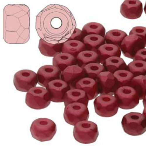 Faceted Micro Spacers 2mm x 3mm - Dark Red - FPMS2302010-29717