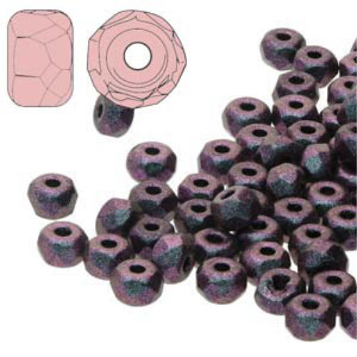 Faceted Micro Spacers 2mm x 3mm - Polychrome Mix Berry - FPMS2323980-94102