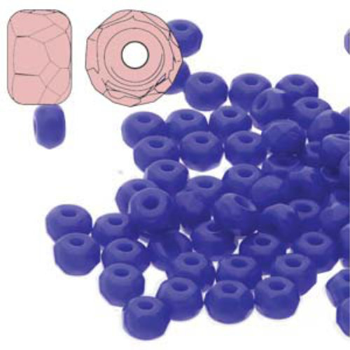 Faceted Micro Spacers 2mm x 3mm - Cobalt Blue - FPMS2333050