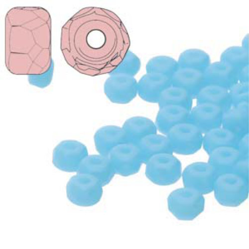 Faceted Micro Spacers 2mm x 3mm - Turquoise Blue - FPMS2363030