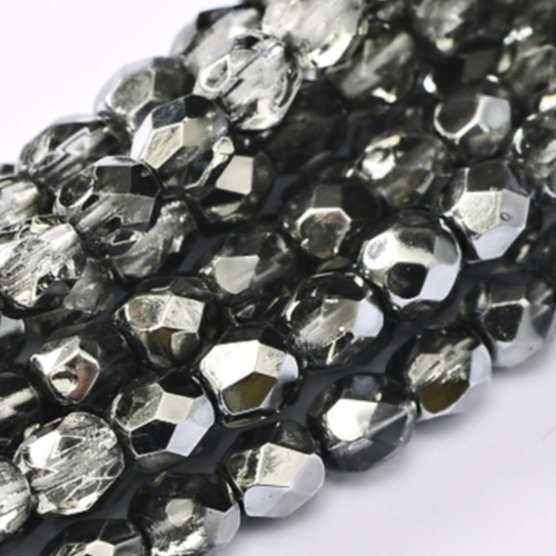 2mm Fire Polish Bead - Crystal Earthtone Metallic Ice - 00030-67437