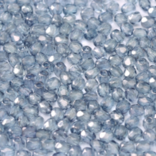 3mm Fire Polish Bead - Crystal Baby Blue Luster - 00030-14464