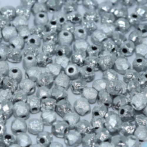 3mm Fire Polish Bead - Crystal Etched Labrador Full - 00030-27080 - 50 Piece Bag