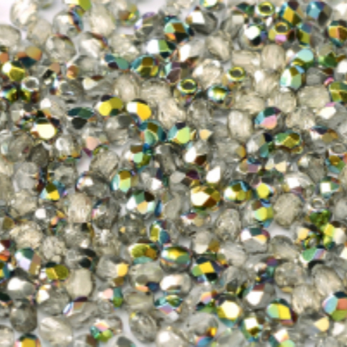 3mm Fire Polish Bead - Crystal Vitrail - 00030-28101