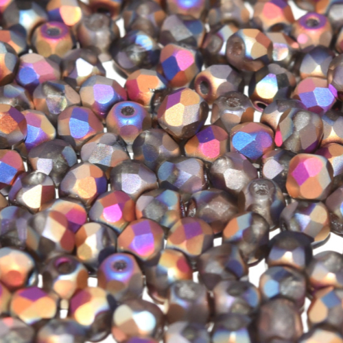 3mm Fire Polish Bead - Crystal Sliperit Full Matted - 00030-29573