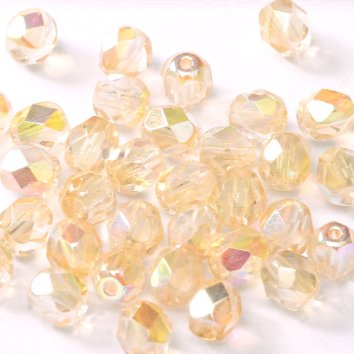 3mm Fire Polish Bead - Crystal Yellow Rainbow - 00030-98531